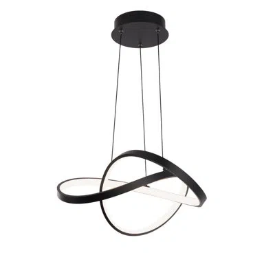 Dweled Vornado 1 - Light Novelty Modern Linear Led Pendant In Chrome