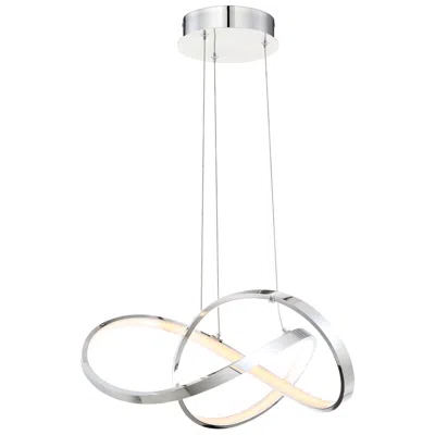 Dweled Vornado 20" Wide Chrome Led Modern Pendant Light
