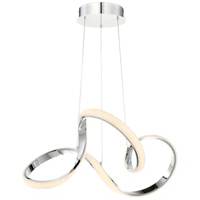Dweled Vornado 23" Wide Chrome Led Pendant Light