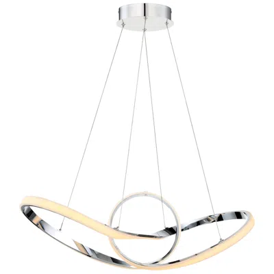 Dweled Vornado 35" Wide Chrome Led Pendant Light