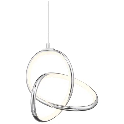 Dweled Vornado 7 1/2" Wide Chrome Led Mini Pendant