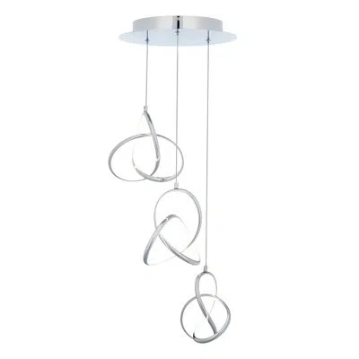 Dweled Vornado Round 3 - Led Light Pendant In Chrome