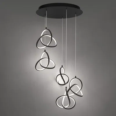 Dweled Vornado Round 5 - Led Light Pendant In Chrome