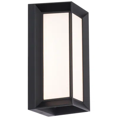 Dweled Wac  Argo 10 1/2" High Black Led Outdoor Wall Light