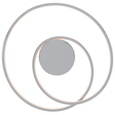 Dweled Wac Marques 21 3/4" Wide Chrome Led Modern Ring Ceiling Light