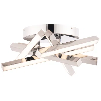 Dweled Wac Parallax 16" Wide Chrome 2700k Led Ceiling Light