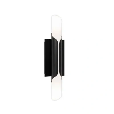 Dweled Wrappe Led 4-cct Wall Sconce In Black