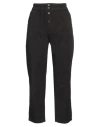 Dx Collection Woman Pants Black Size M Cotton, Elastane In Black