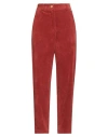Dx Collection Woman Pants Rust Size S Polyester, Polyamide, Elastane In Red