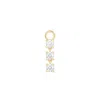 Dyamka Women's Charm Must Three Diamonds Yellow Gold In Gold