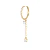 Dyamka Women's Must Paved Creole Chain Loop Yellow Gold In Gold
