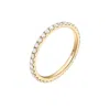Dyamka Women's Paved Alliance Ring Yellow Gold In Gold