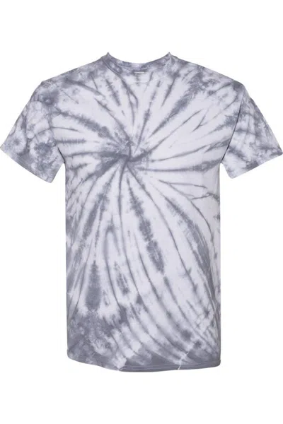 Dyenomite Contrast Cyclone Tie-dyed T-shirt In Silver