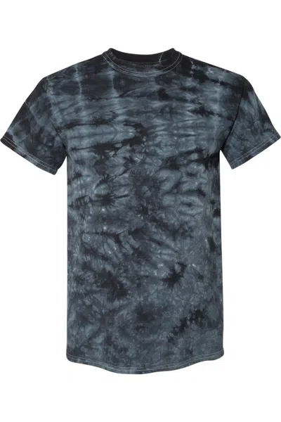 Dyenomite Crystal Tie-dyed T-shirt In Black