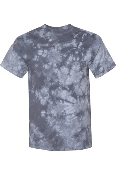 Dyenomite Crystal Tie-dyed T-shirt In Silver