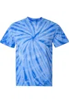 Dyenomite Cyclone Pinwheel Tie-dyed T-shirt In Blue