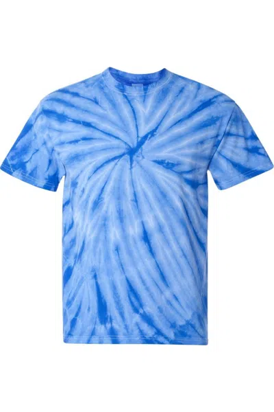 Dyenomite Cyclone Pinwheel Tie-dyed T-shirt In Blue