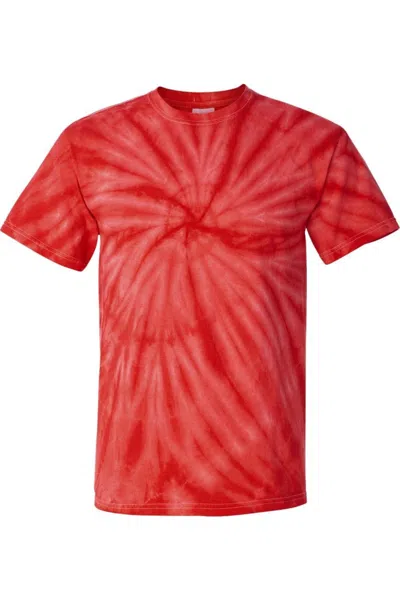 Dyenomite Cyclone Pinwheel Tie-dyed T-shirt In Red