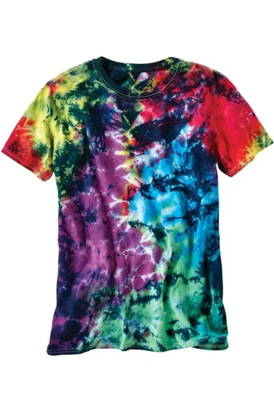 Dyenomite Lamer Over-dyed Crinkle Tie-dyed T-shirt In Multi
