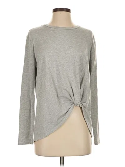 Pre-owned Dyi Define Your Inspiration Long Sleeve Top Gray Crew Neck Tops