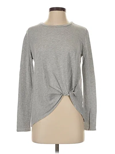 Pre-owned Dyi Define Your Inspiration Long Sleeve Top Gray Crew Neck Tops