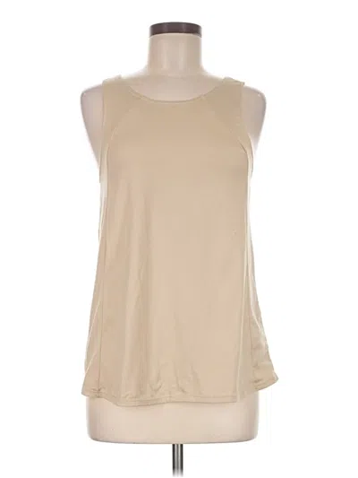 Pre-owned Dyi Define Your Inspiration Sleeveless Top Tan Boatneck Tops