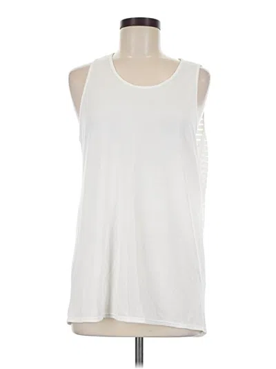 Pre-owned Dyi Define Your Inspiration Sleeveless Top White Crew Neck Tops