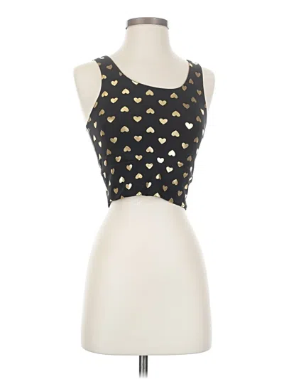 Pre-owned Dyi Define Your Inspiration Tank Top Black Strapless Neckline Tops