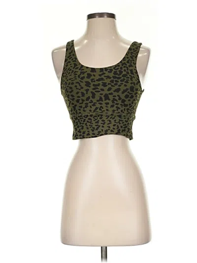 Pre-owned Dyi Define Your Inspiration Tank Top Green Strapless Neckline Tops