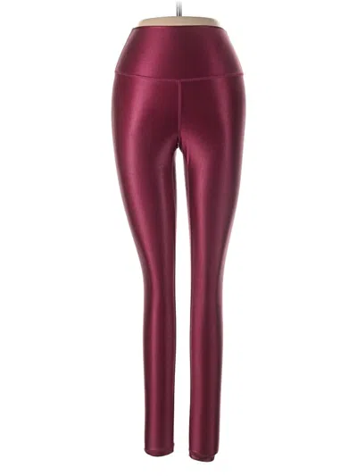 Pre-owned Dyi Define Your Inspiration Yoga Pants In Burgundy