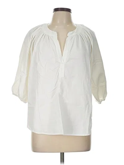 Pre-owned Dylan 3/4 Sleeve Blouse In Ivory