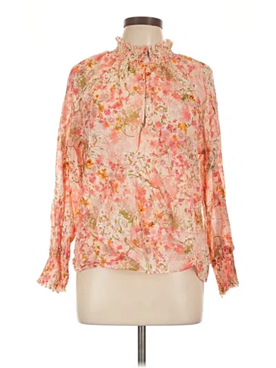 Pre-owned Dylan 3/4 Sleeve Blouse In Pink