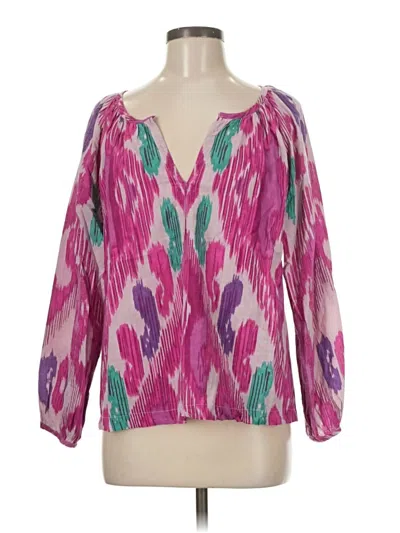 Pre-owned Dylan 3/4 Sleeve Blouse In Pink