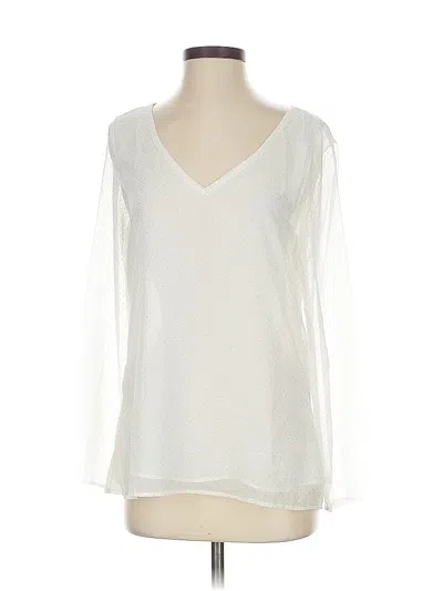 Pre-owned Dylan 3/4 Sleeve Blouse In White