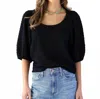 Dylan Alex Blouse In Black In Black