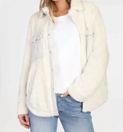 Dylan Alex Sherpa Jacket In Cream