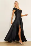 Dylan And Davids One Shoulder Long Formal Ball Gown Evening Dress In Black