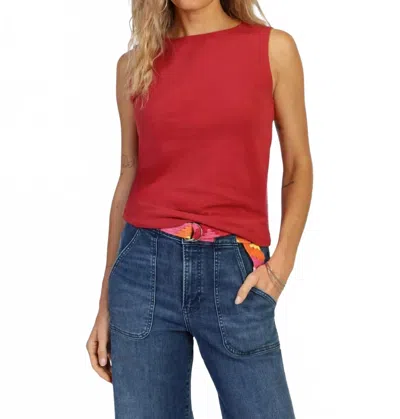 Dylan Anna Tank Top In Dark Red