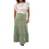 Dylan Asher Skirt In Fern In Green