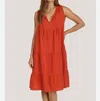 Dylan Ava Mini Dress In Sienna In Red