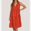 Dylan Ava Mini Dress In Sienna In Red