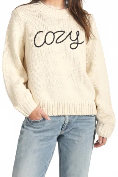 Dylan By True Grit Women's Cozy Sweater In Natural In White