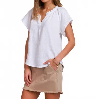 Dylan By True Grit Women's Jolie Top In White