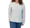 Dylan Cali Crewneck Pullover In Heather Grey In Gray