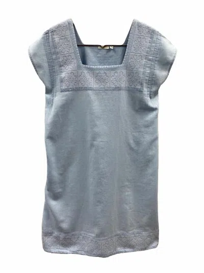 Dylan Calle Dress In Chambray In Blue