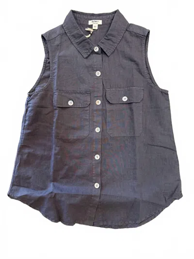 Dylan Capri Shirt In Carbon In Gray