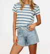 Dylan Classic Crew Tee In White In Multi
