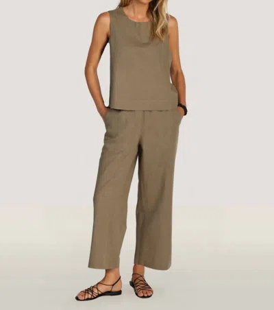 Dylan Coast Pants In Moss In Brown