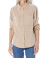 Dylan Cord Tucker Shirt In Laguna Wood In Multi