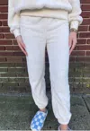 Dylan Cozy Joggers In Cream In White